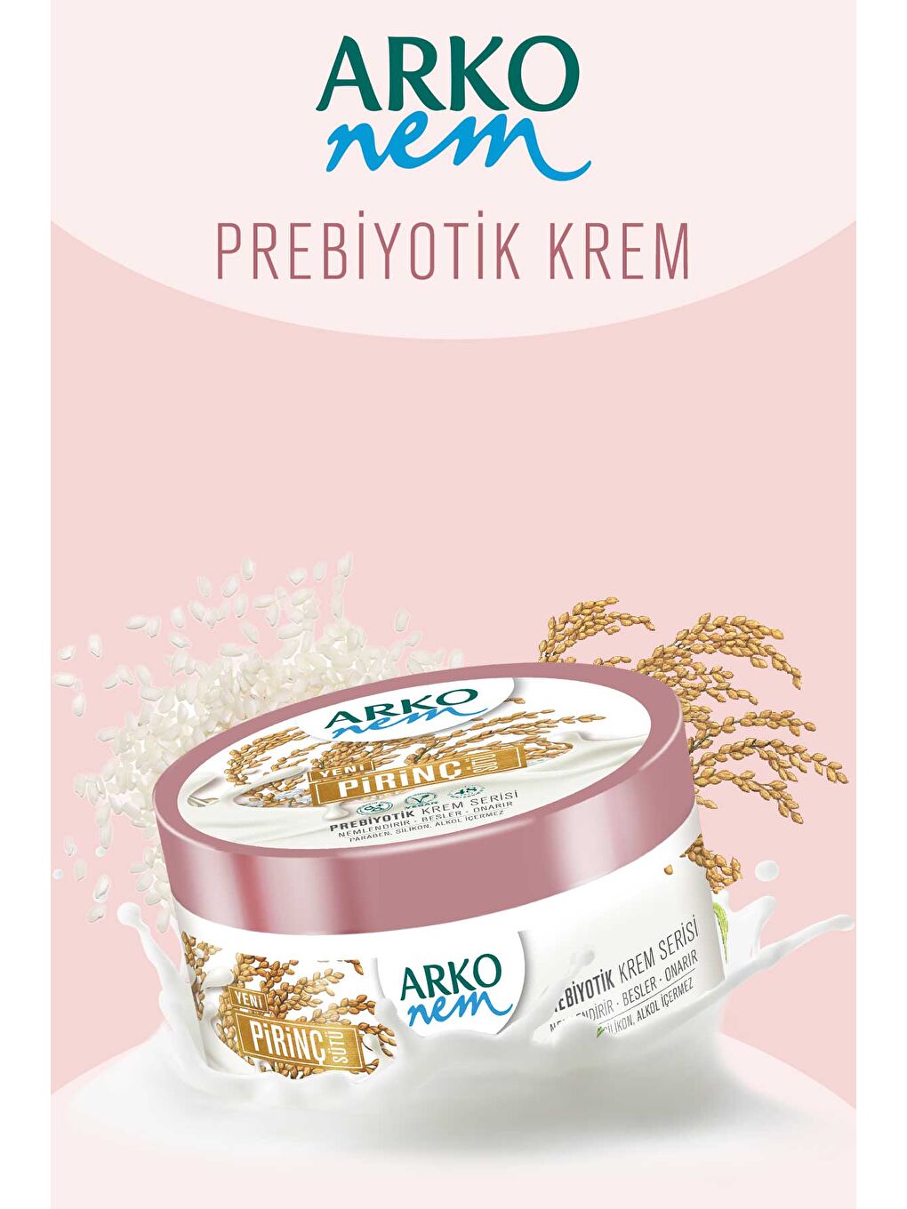 Arko Nem Krem Prebiyotik Pirinç Sütü 3x250Ml - 2