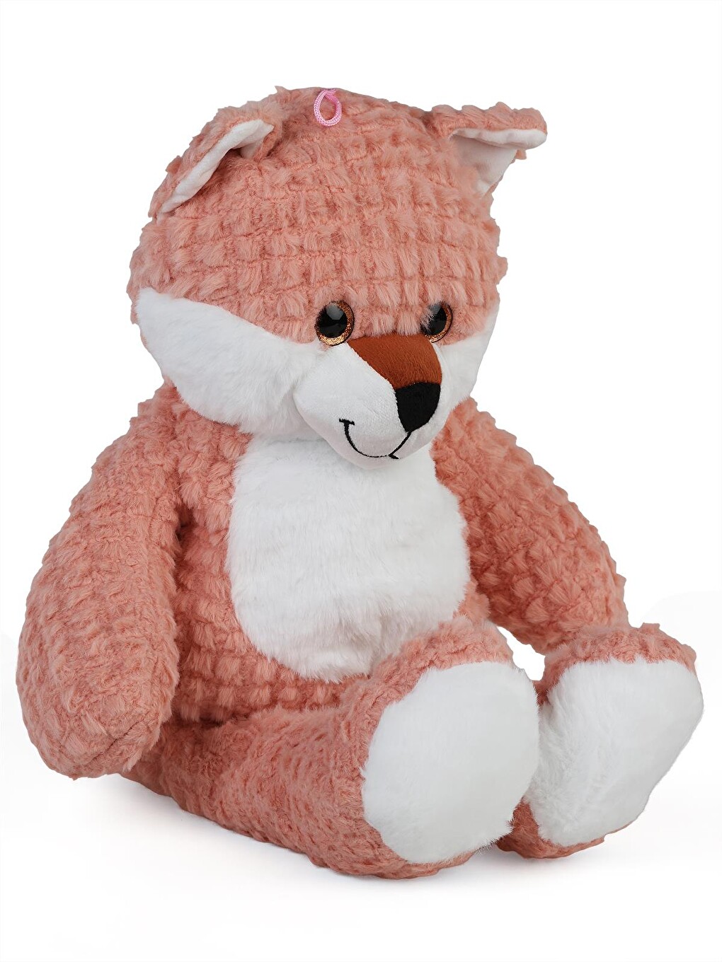 Tilki Panda Fil Ayı Asorti (tırtıklı Kumaş) - Pudra-1