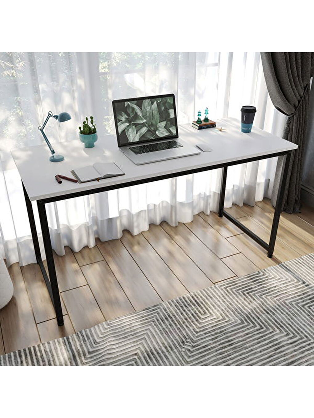 Çalışma Masası - Beyaz - 140 cm-1