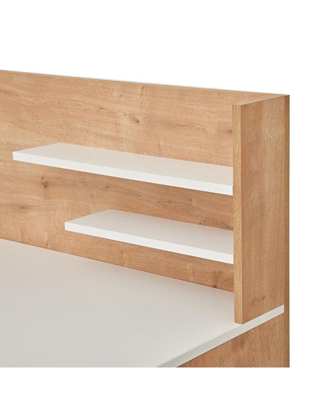 Kahverengi Genesis Çalışma Masası - Safir Meşe / Beyaz-5