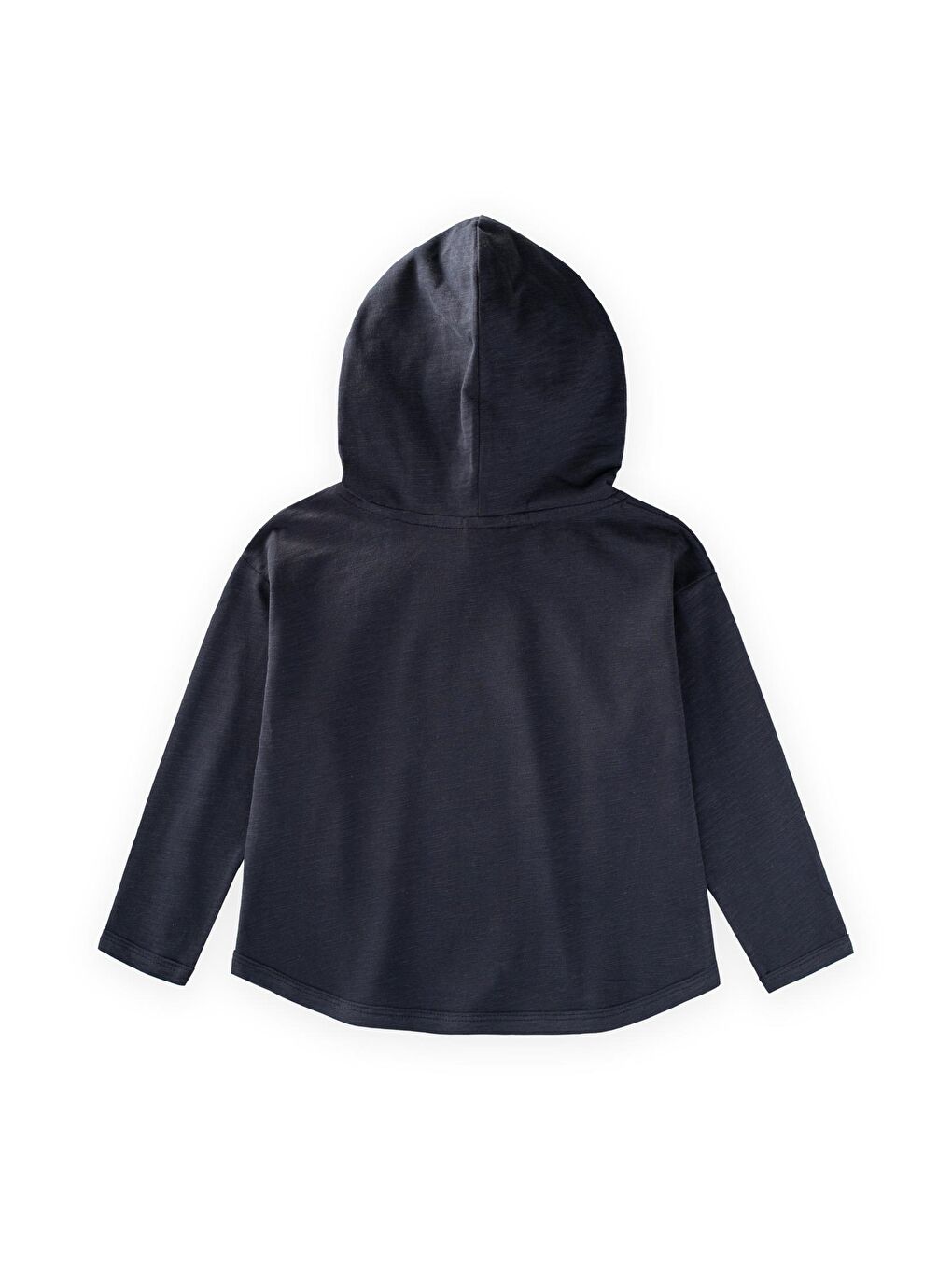 Kapüşonlu Uzun Kollu T-Shırt 2-10 Yaş Lacivert-1