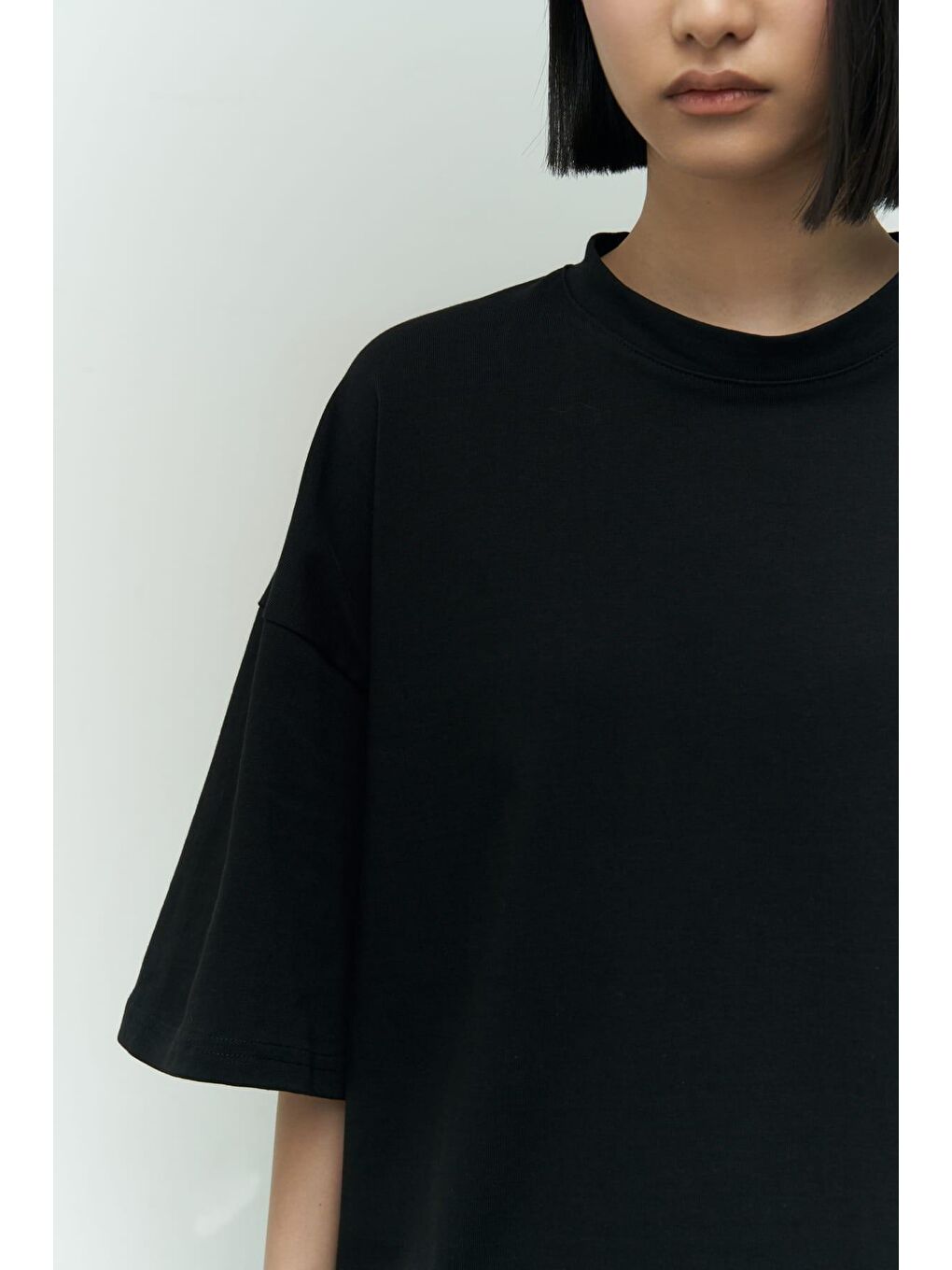 Mai Collection Eat Sleep Siyah Oversize T-Shirt - 3