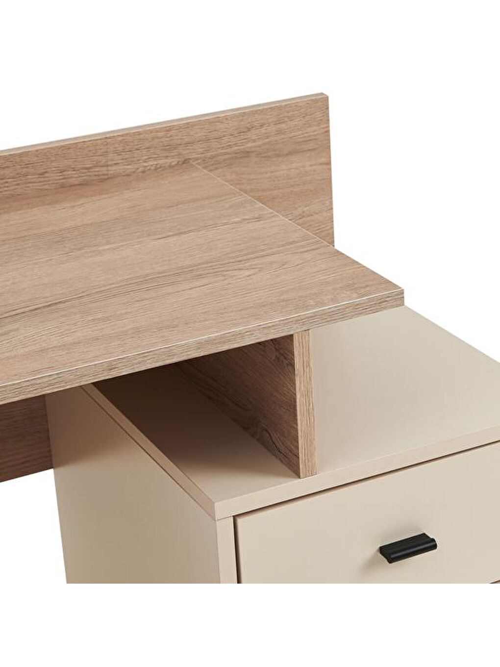 Bej Hero Çalışma Masası -Vizon / Uludağ Meşe-3