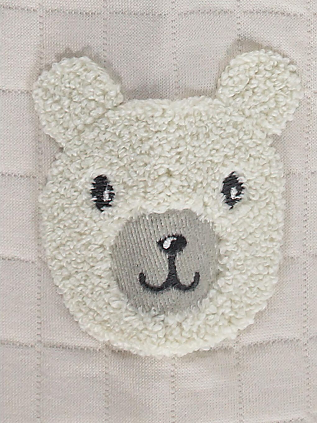 Baby Kol Ayıcık Nakışlı 6-18 Ay Hırka - Gri 6-9 Ay-3