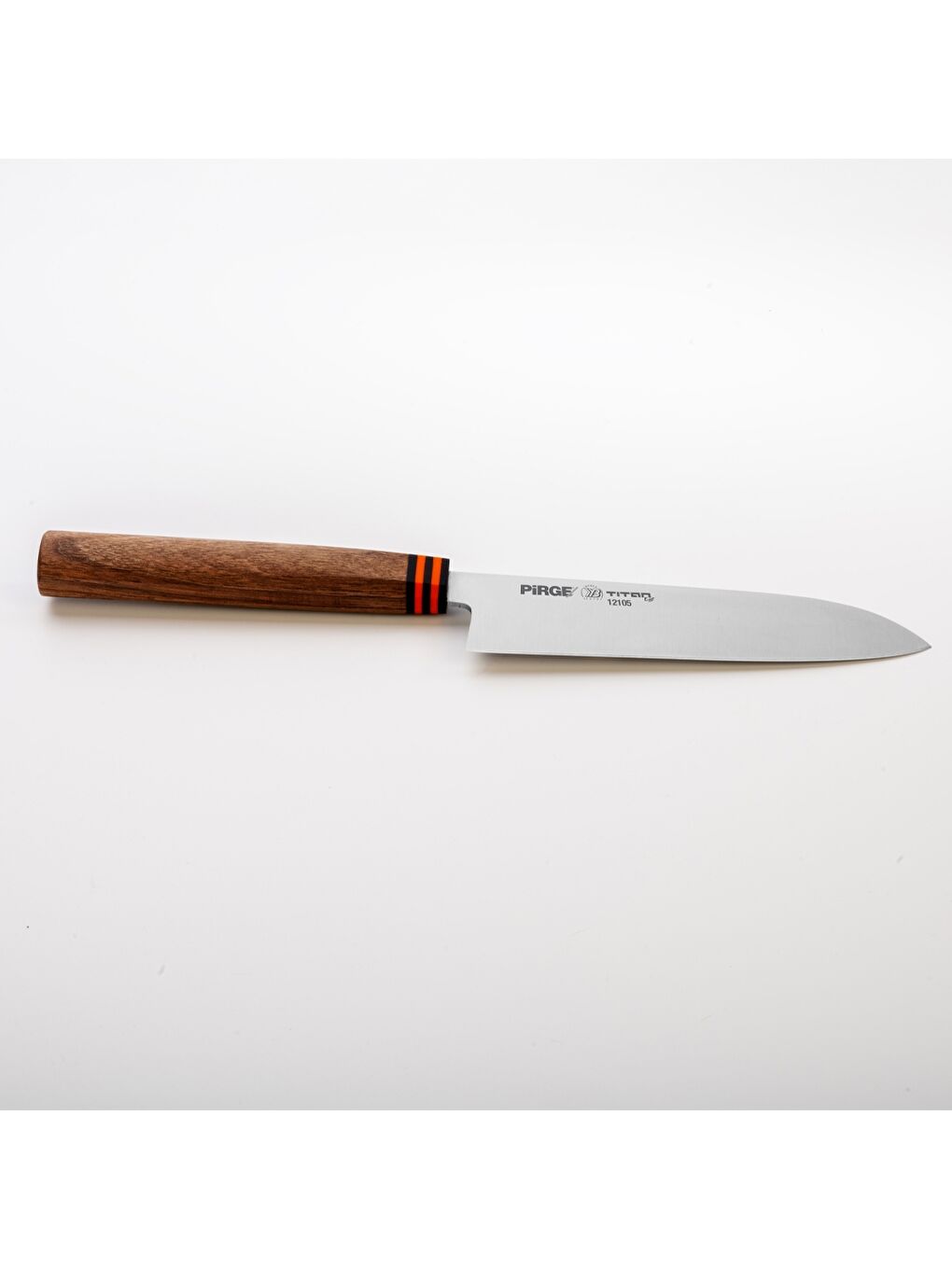 PİRGE Renksiz Titan East Şef Bıçağı   Santoku 16 cm - 1