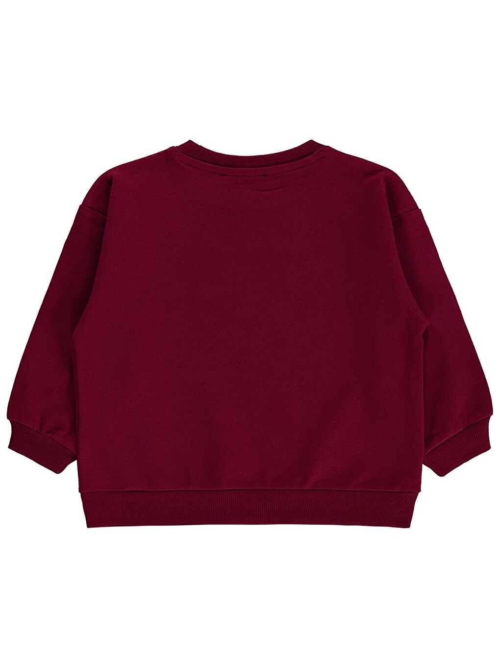 Girls Basic 2-5 Yaş Sweatshirt - Bordo-1