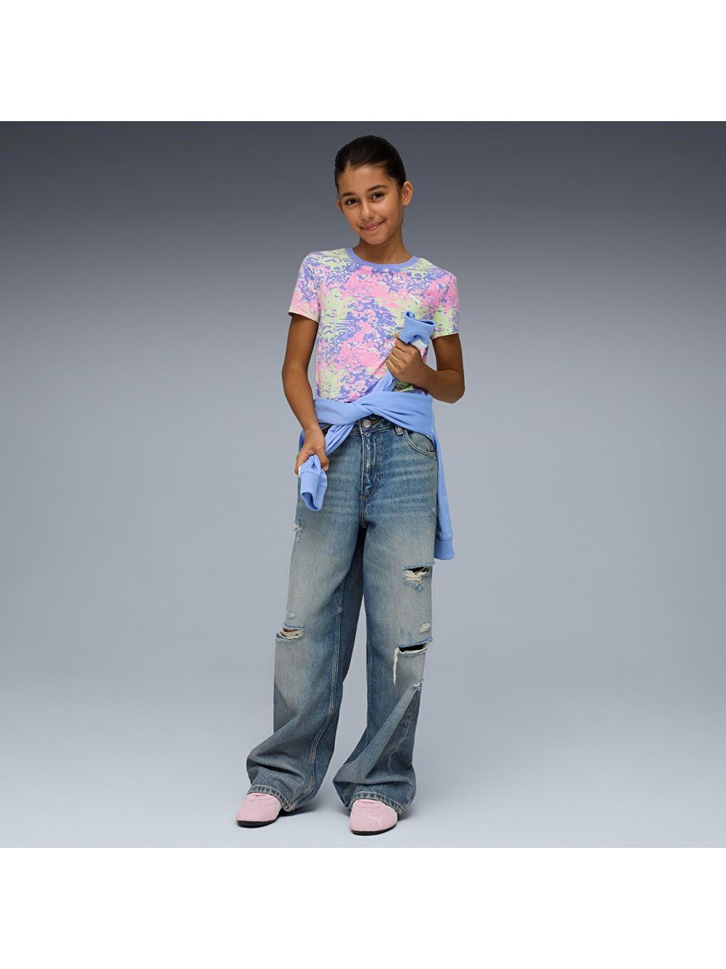 Karışık Aop Baby Kız Çocuk Tişört-2