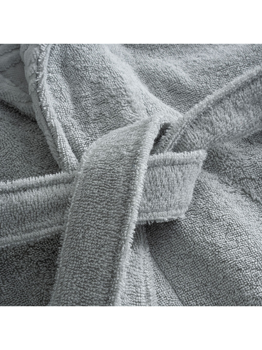 Yeşil Fiorina Aile Bornoz Seti 10 Parça %100 Pamuk Jakarlı Mint-Krem M/L-7