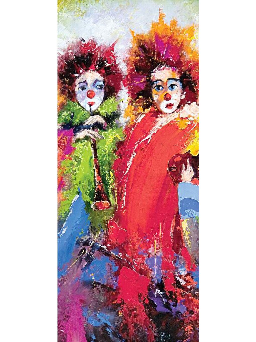 Blue Focus Karışık 78 Parça Puzzle - Two Clowns - 2