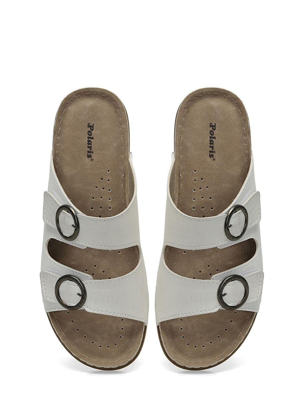 166422.PZ4FX Beyaz Kadın Terlik-3