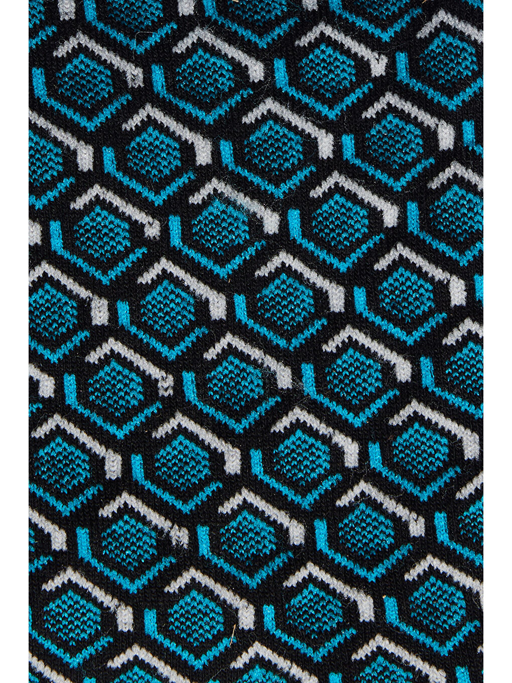 Erkek Siyah-Mavi Desenli Soket Çorap-1