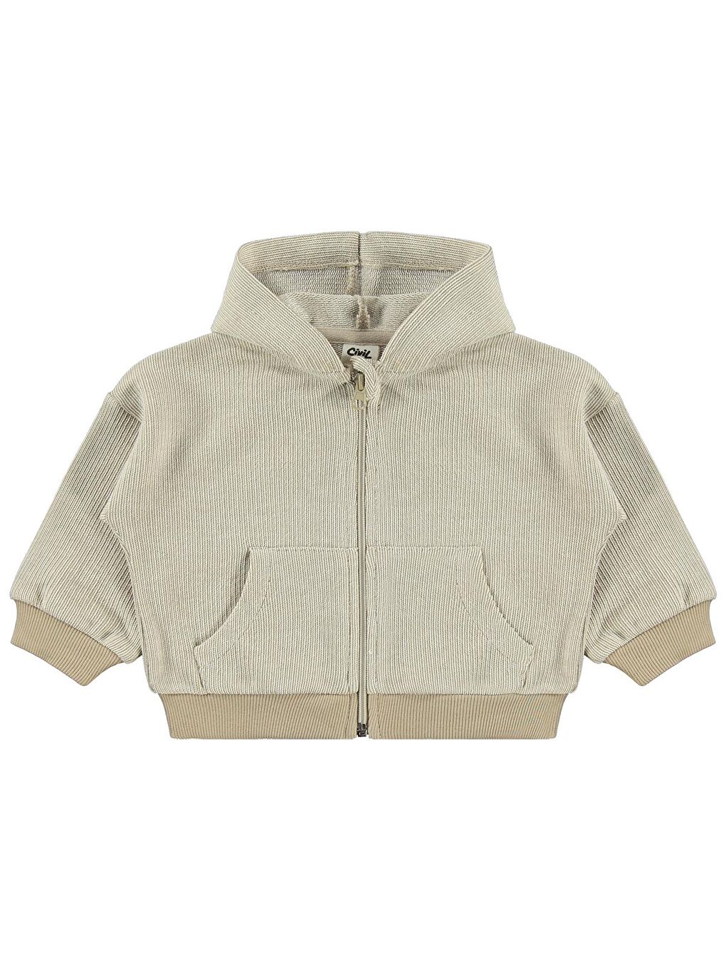 Baby Palmiye Baskılı 6-18 Ay Hırka - Bej 18-24 Ay