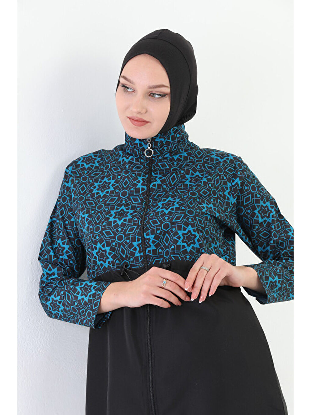 Paraşüt Tam Kapalı Tesettür Mayo Nida 2103 Yeşil-1