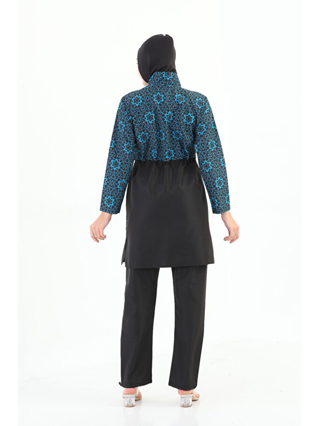 Paraşüt Tam Kapalı Tesettür Mayo Nida 2103 Yeşil-3