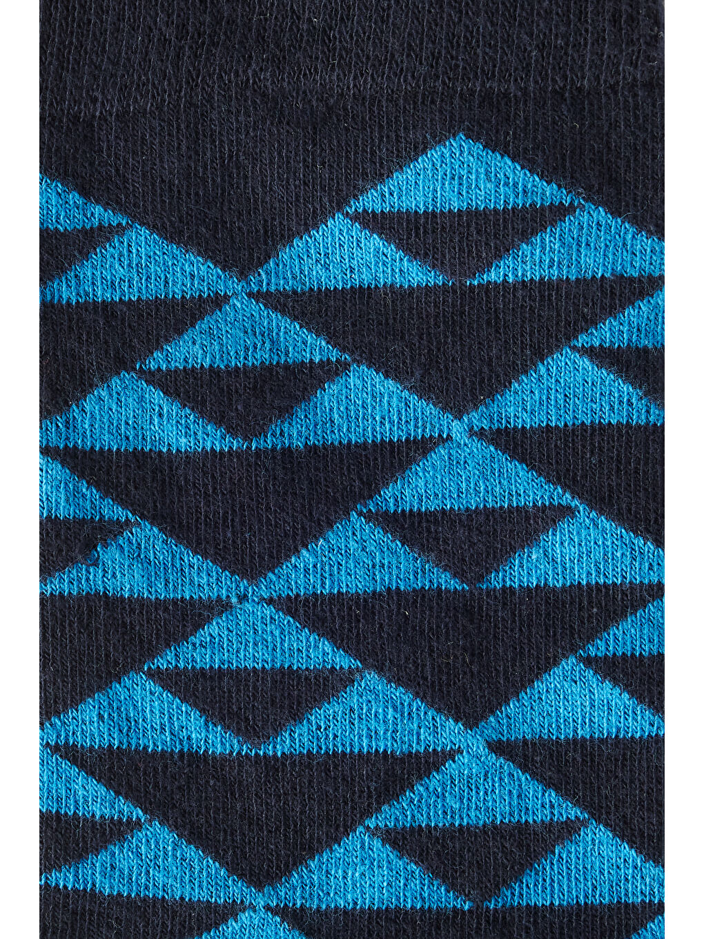 Erkek Lacivert-Mavi Desenli Soket Çorap-1