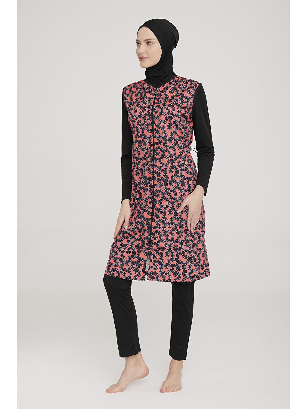 Tam Kapalı Tesettür Mayo Jaana 4 9049 Siyah-2