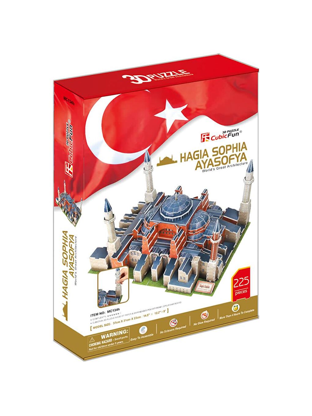 Cubic Fun Karışık 3D 225 Parça Puzzle Tarihi Ayasofya Camii - 5