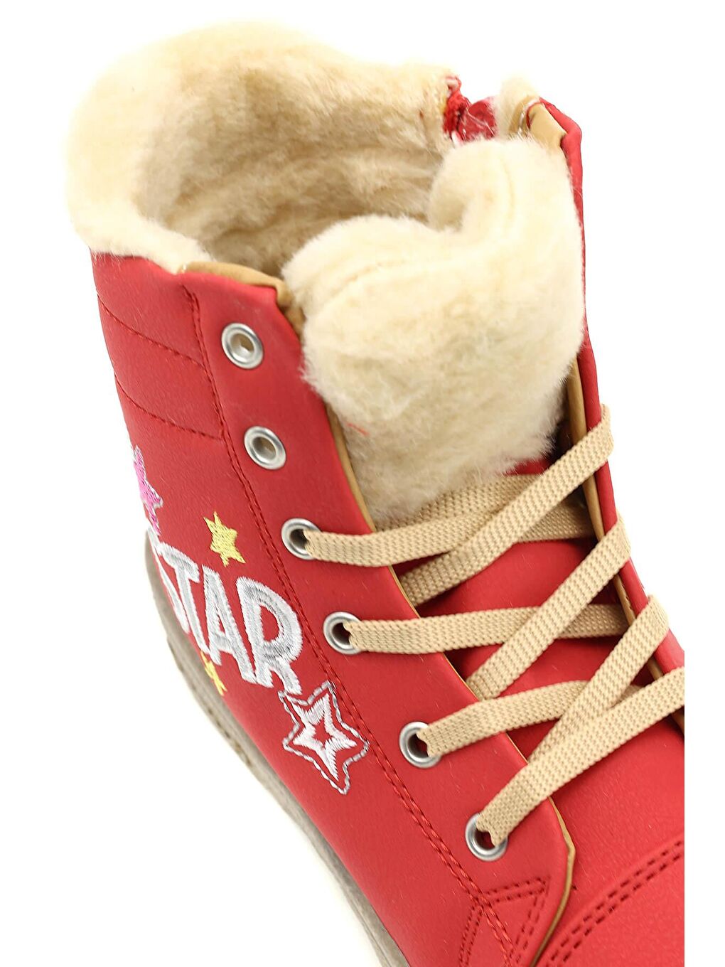 Kırmızı SEVAY UP 1PR Nar Çiçeği Kız Çocuk Bot-3