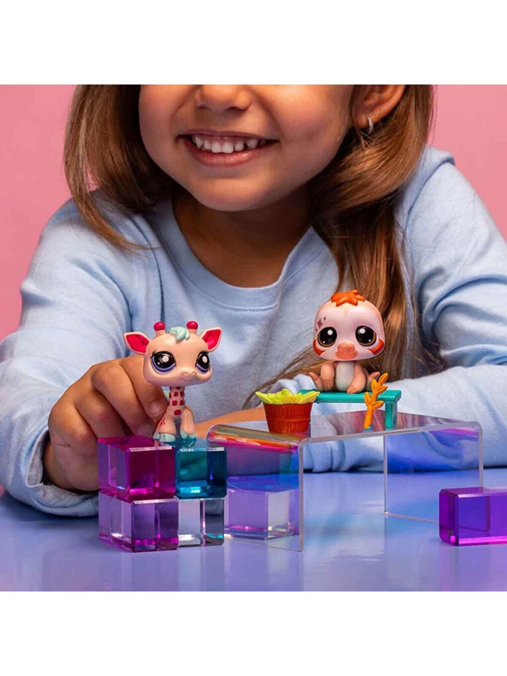 Minişler 2'li Figür Seti Zürafa Ve Tembel Hayvan-3