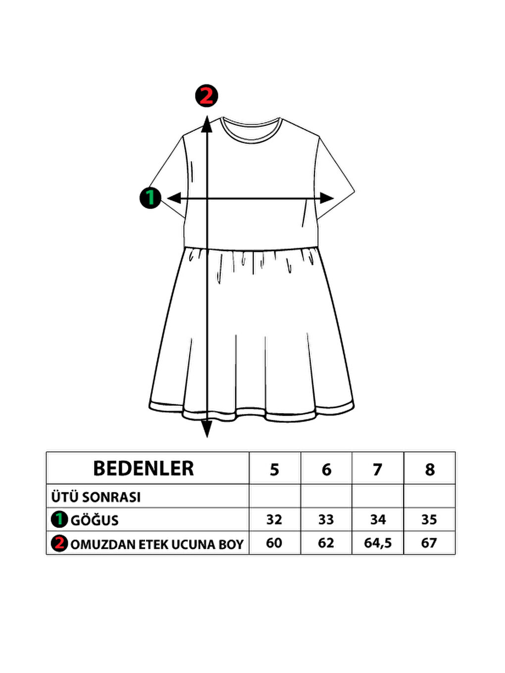 Lila Kız Çocuk Kalp Baskılı Taş İşlemeli Elbise-1