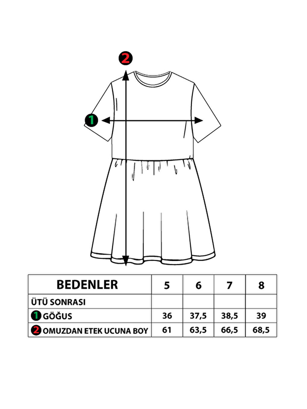Sarı Kız Çocuk Baskılı Taş İşlemeli Beli Lastikli İki Yanı Cepli Elbise-1