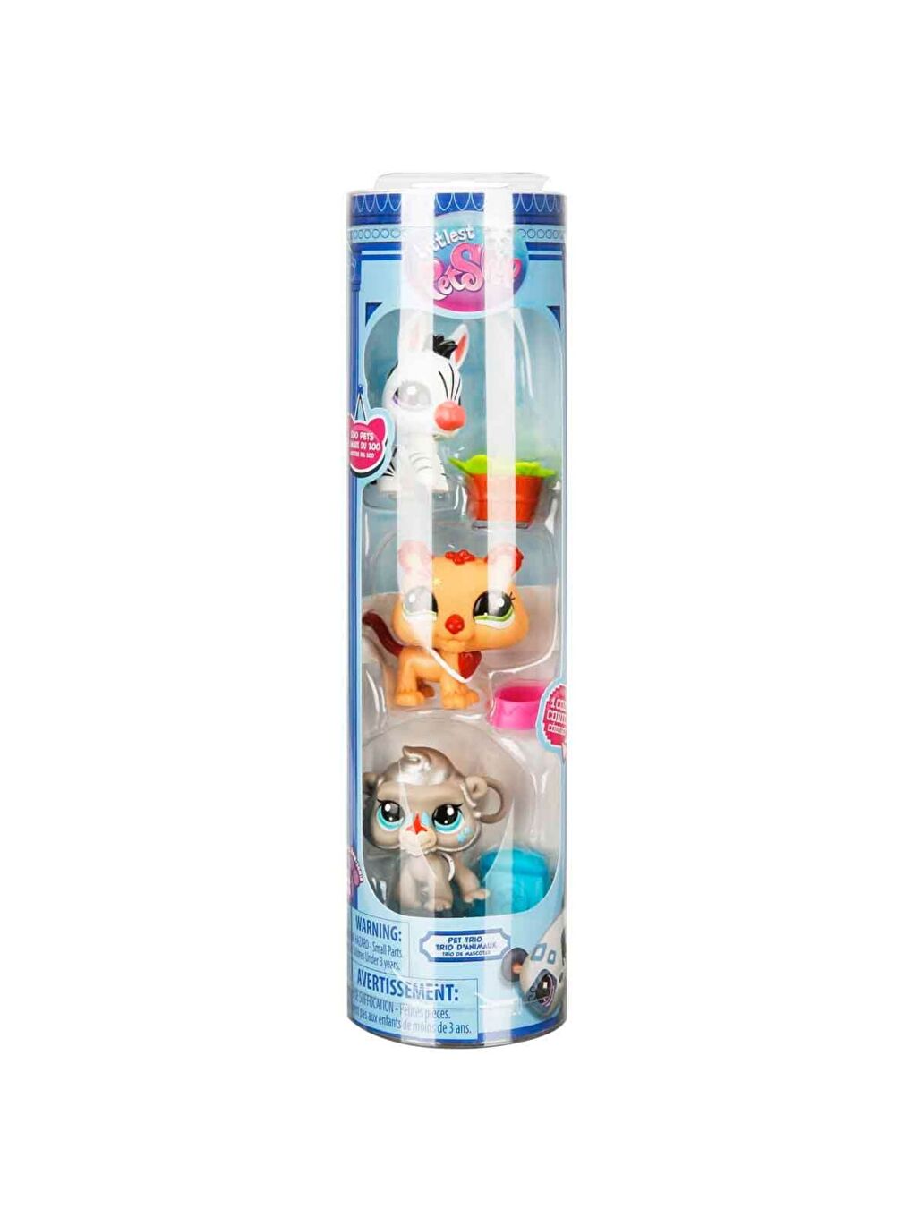 Littlest Pet Shop Minişler 3'lü Figür Seti - Zebra - Aslan - Maymun
