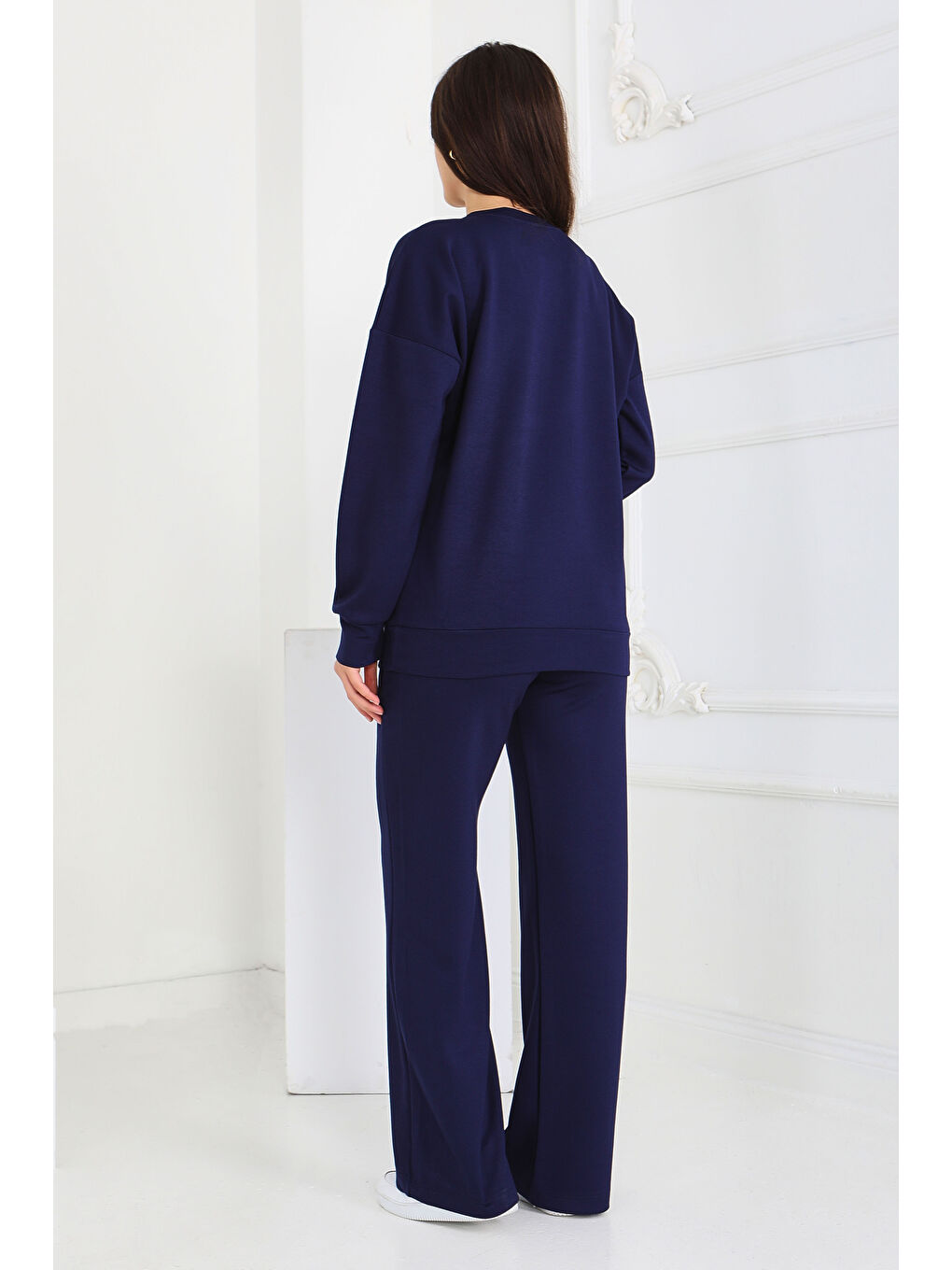 Bol Paça Modal İkili Takım Lacivert - 27879-LACIVERT-1