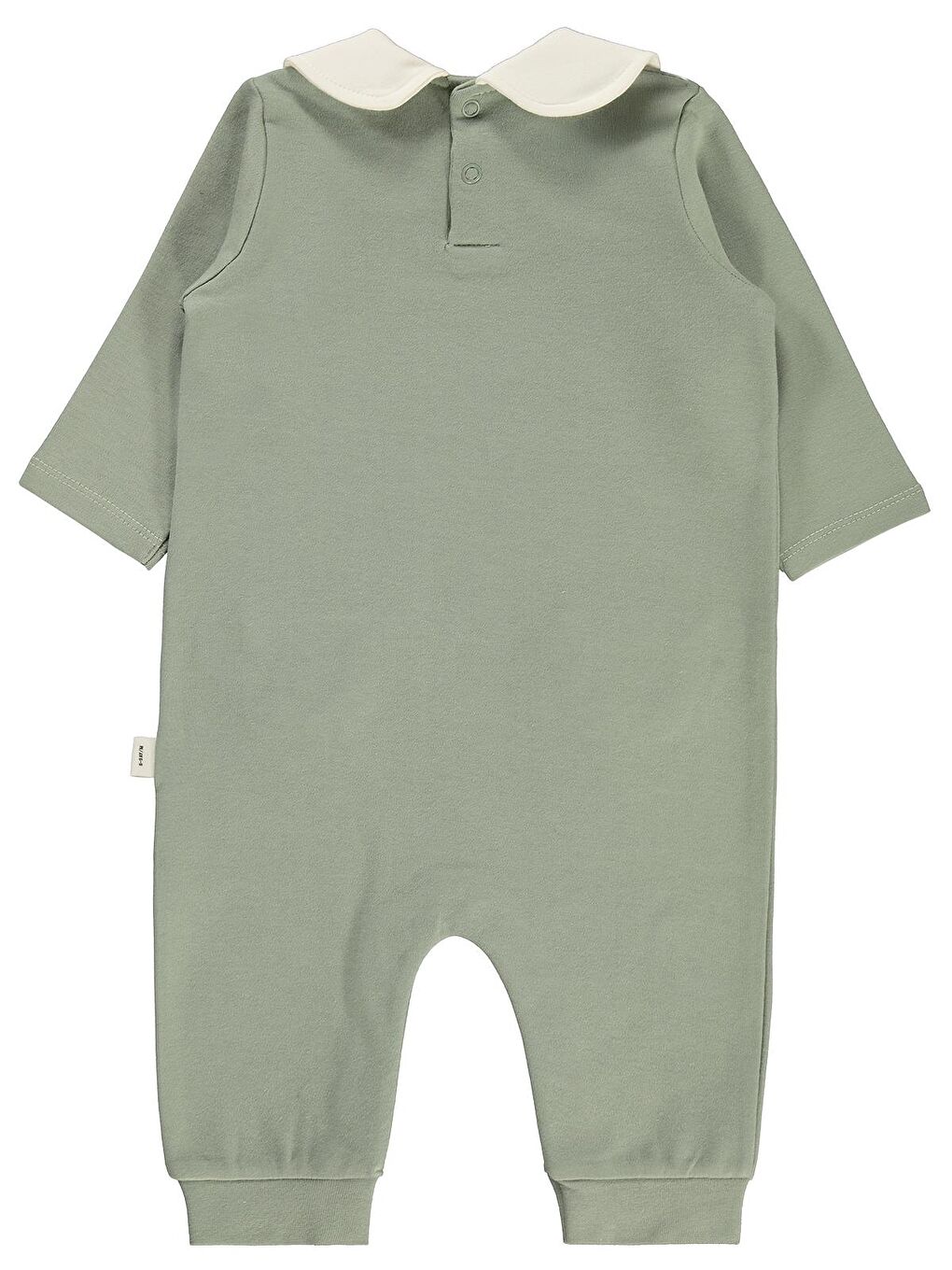 Baby Çiçek Cep Baskı 6-18 Ay Tulum - Yeşil 6-9 Ay-1