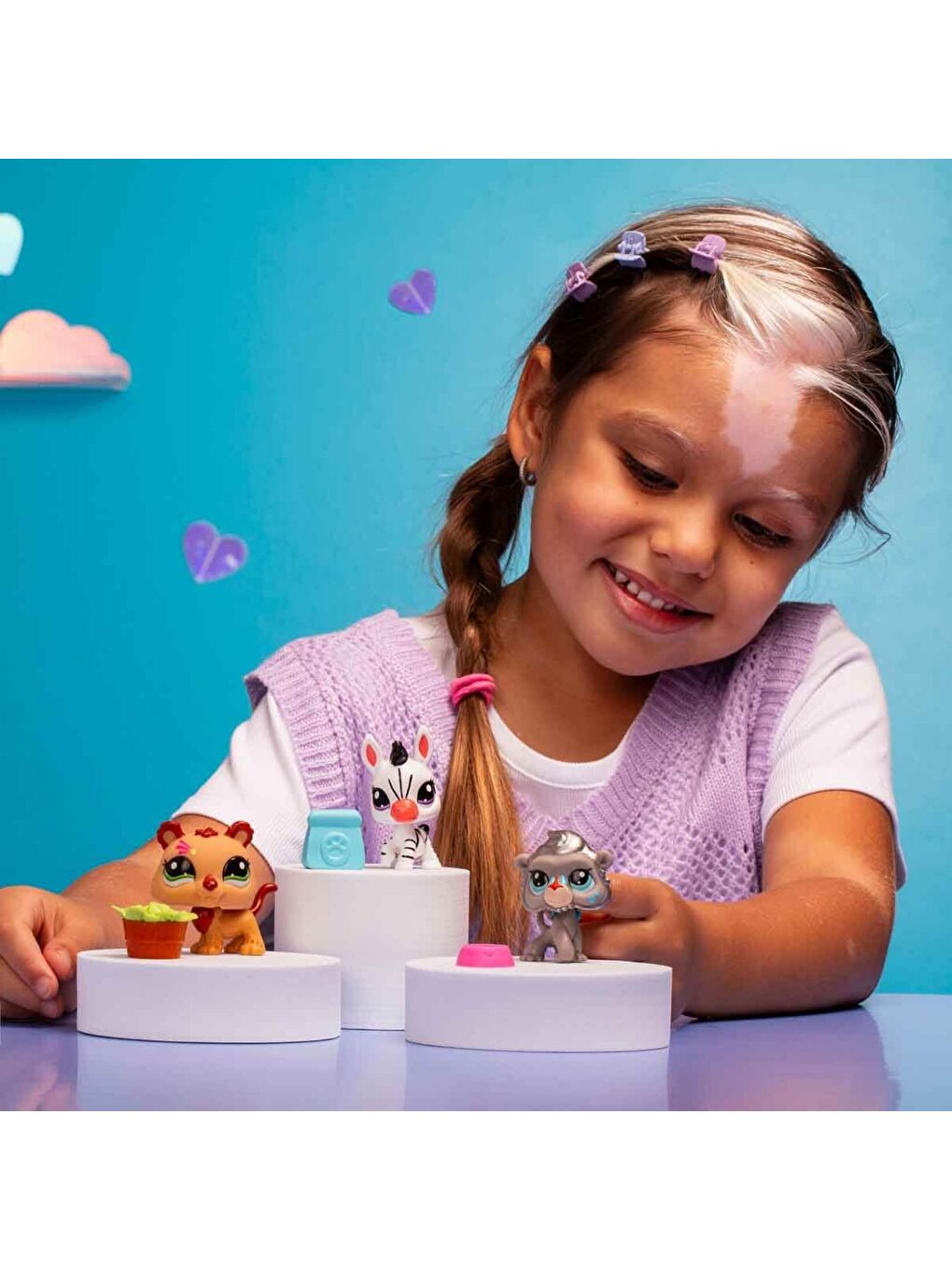 Littlest Pet Shop Minişler 3'lü Figür Seti - Zebra - Aslan - Maymun - 4