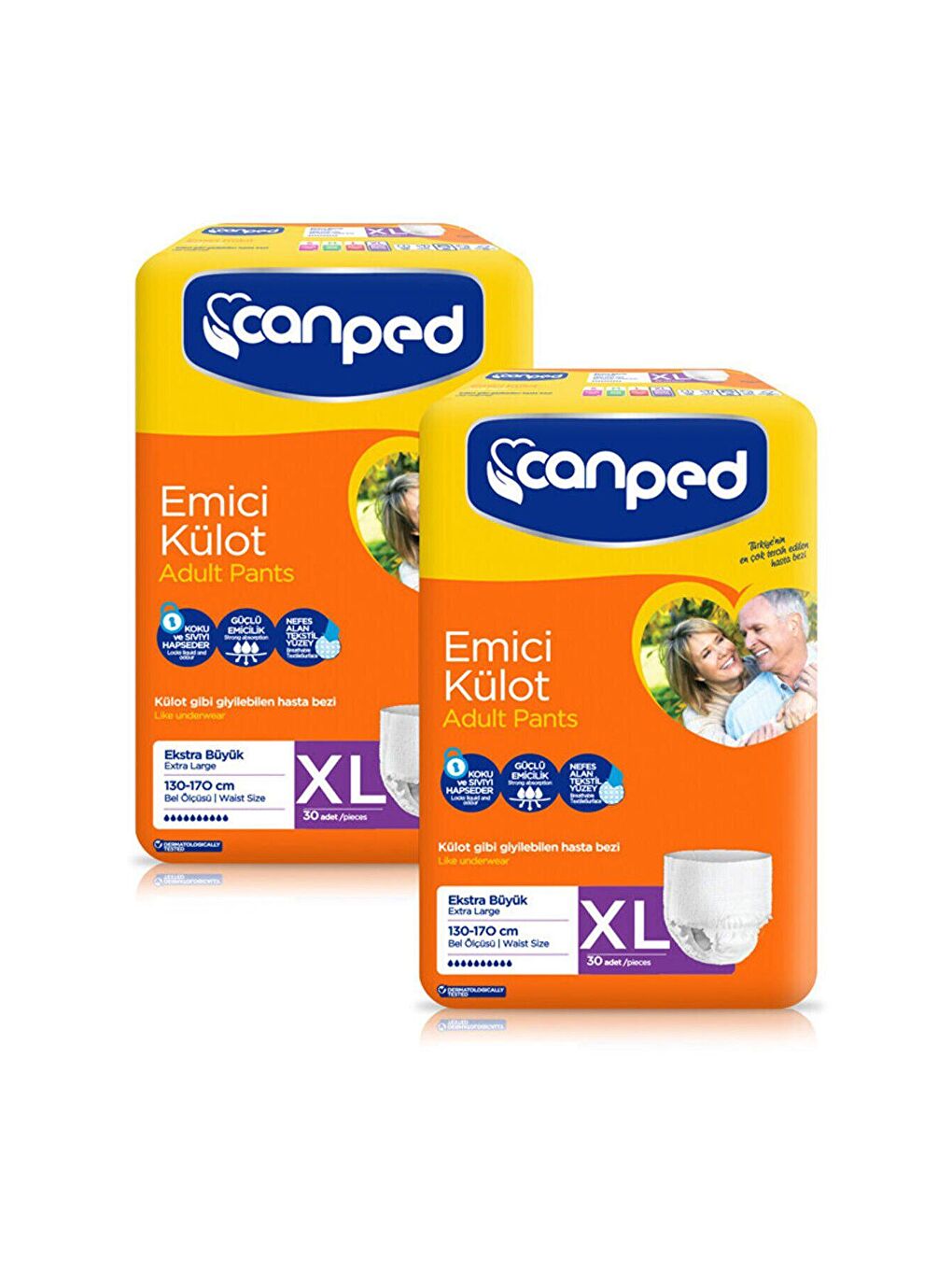 Canped Renksiz Emici Külot Extra Büyük Boy Large 60 Adet