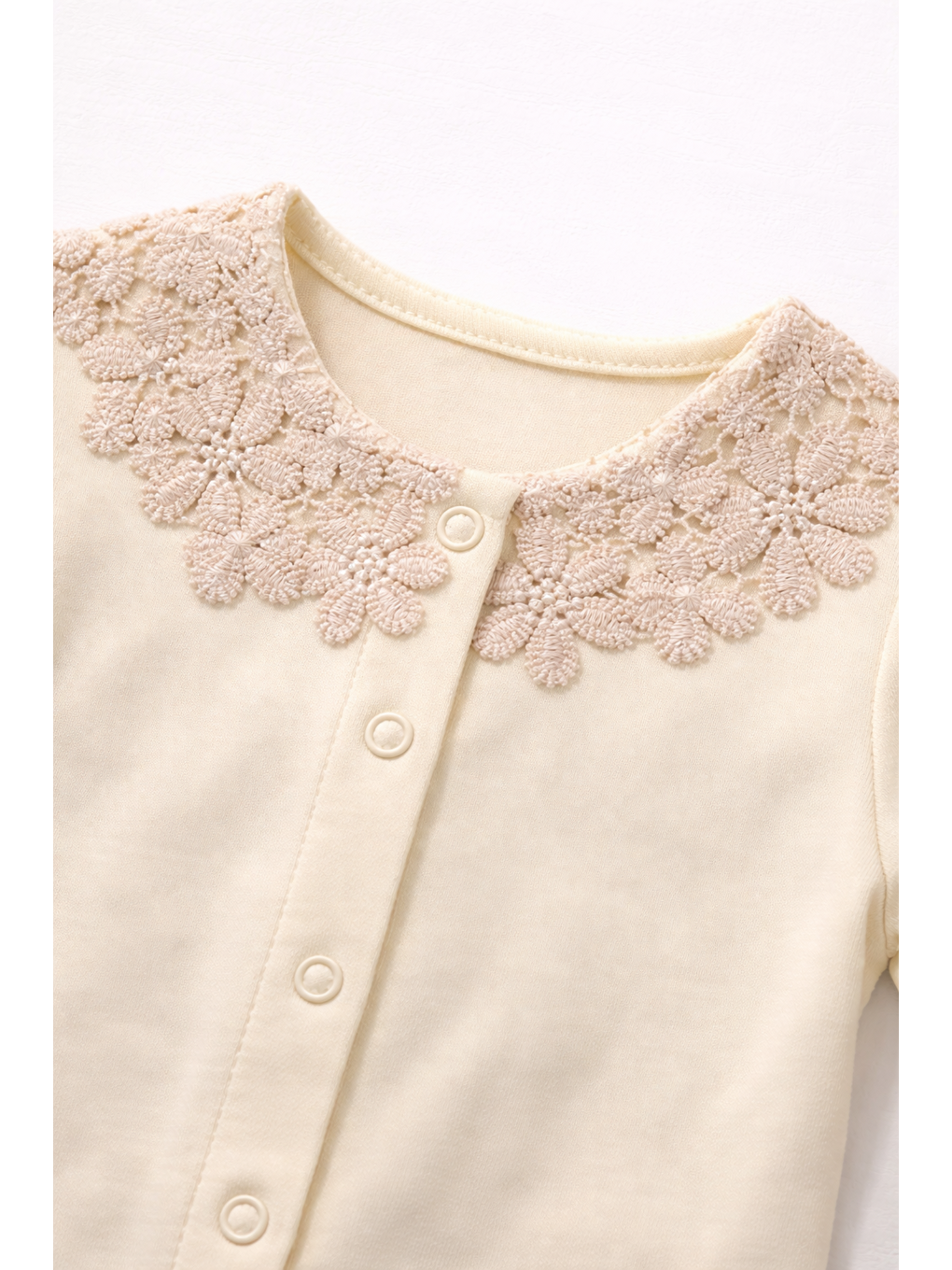 Kırmızı Kız Bebek Dantel Yakalı Saç Bandlı 5li Hastane Çıkış Seti Yenidoğan Kıyafeti 0-3 ay-1