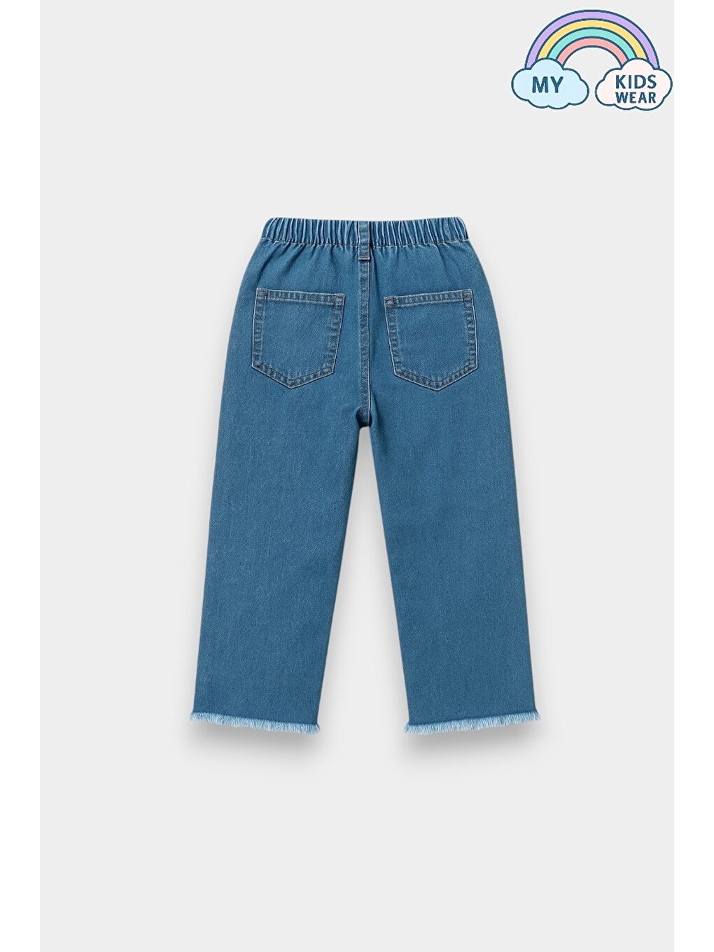 Mavi Kız Çocuk Rahat Kesim Jean Pantolon 2-7 Yaş 12350-1