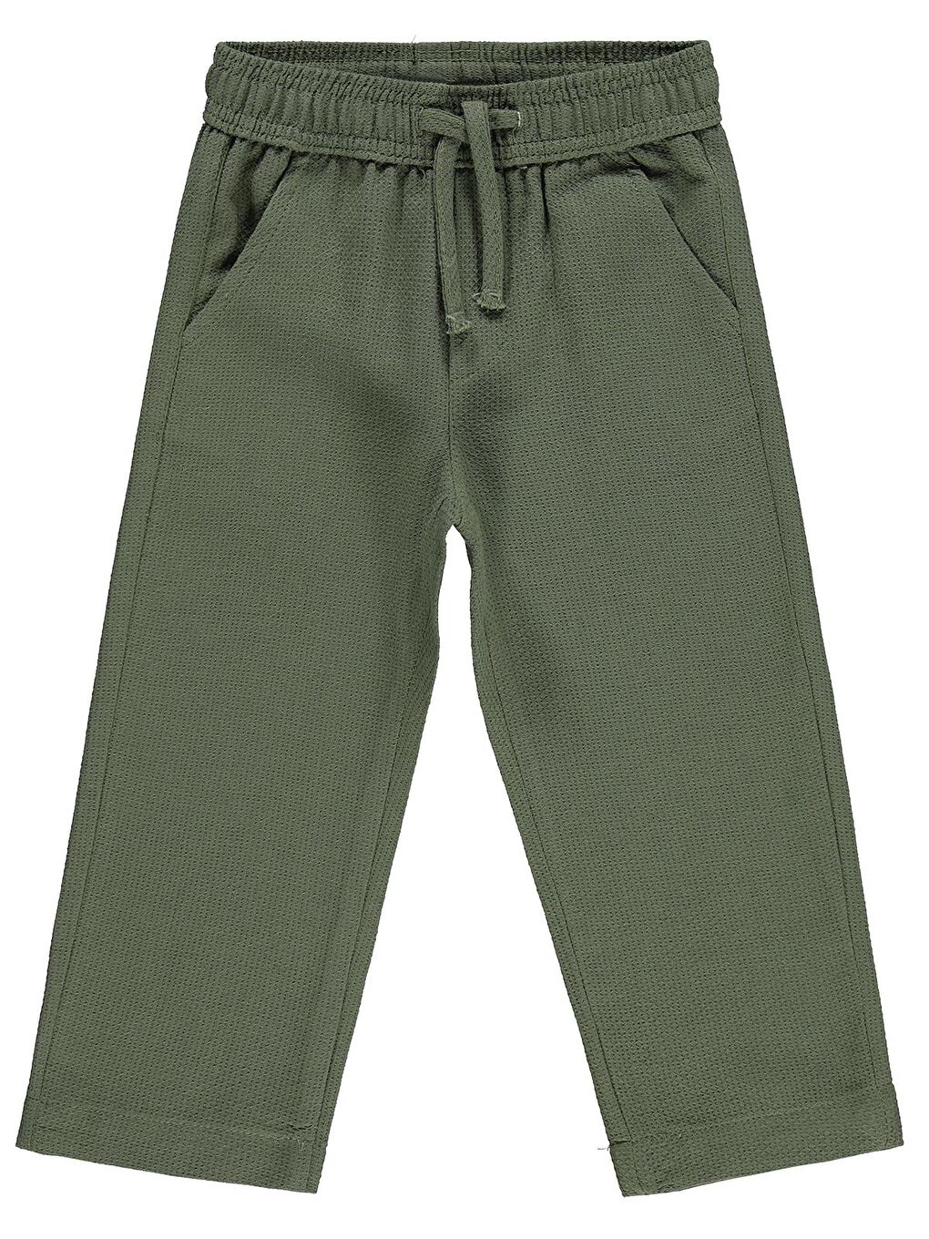 Boys Armürlü Chino 2-5 Yaş Pantolon - Haki 5-6 Yaş