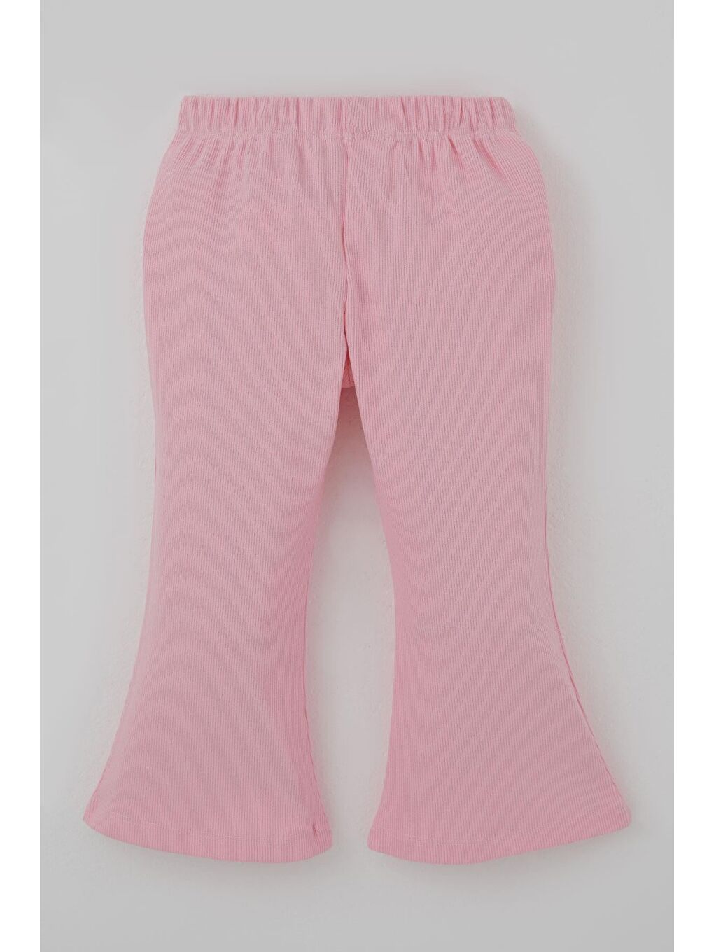 Ekru Kız Çocuk Taytlı Takım İspanyol Paça Çiçek Desenli Fiyonk Detaylı Krem (1.5-5 Yaş)-4