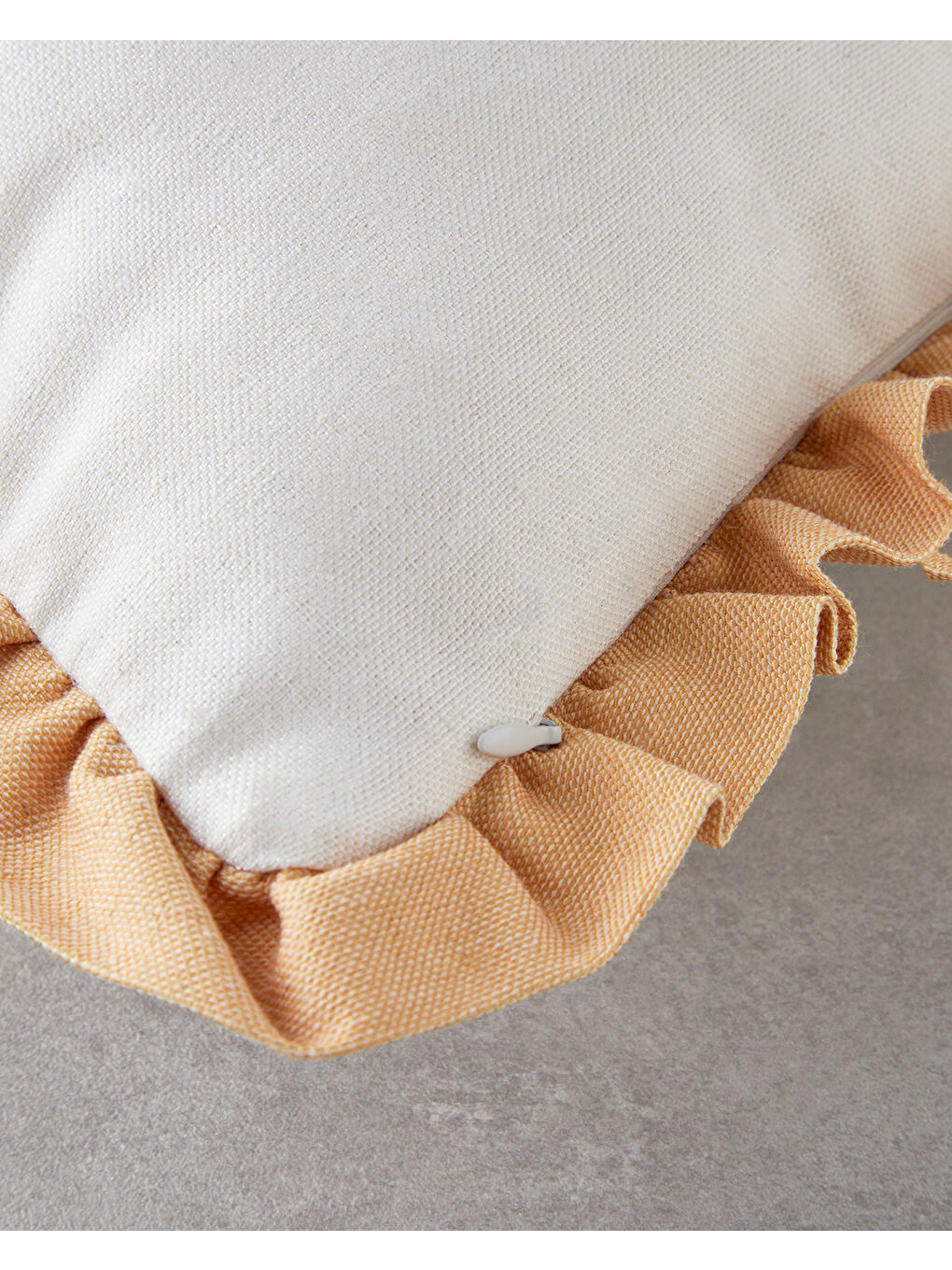 Sarı Colorful Flowers Kırlent Kılıfı 45x45 cm Hardal-2