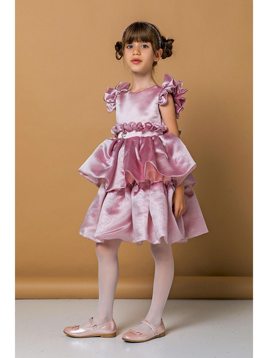Myhanne Pembe Balon Abiye 2284