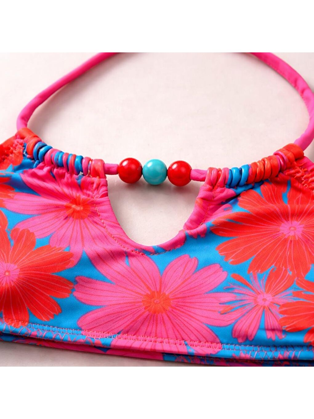 Kız Çocuk Floral Outburst Bikini Takımı Pembe-2