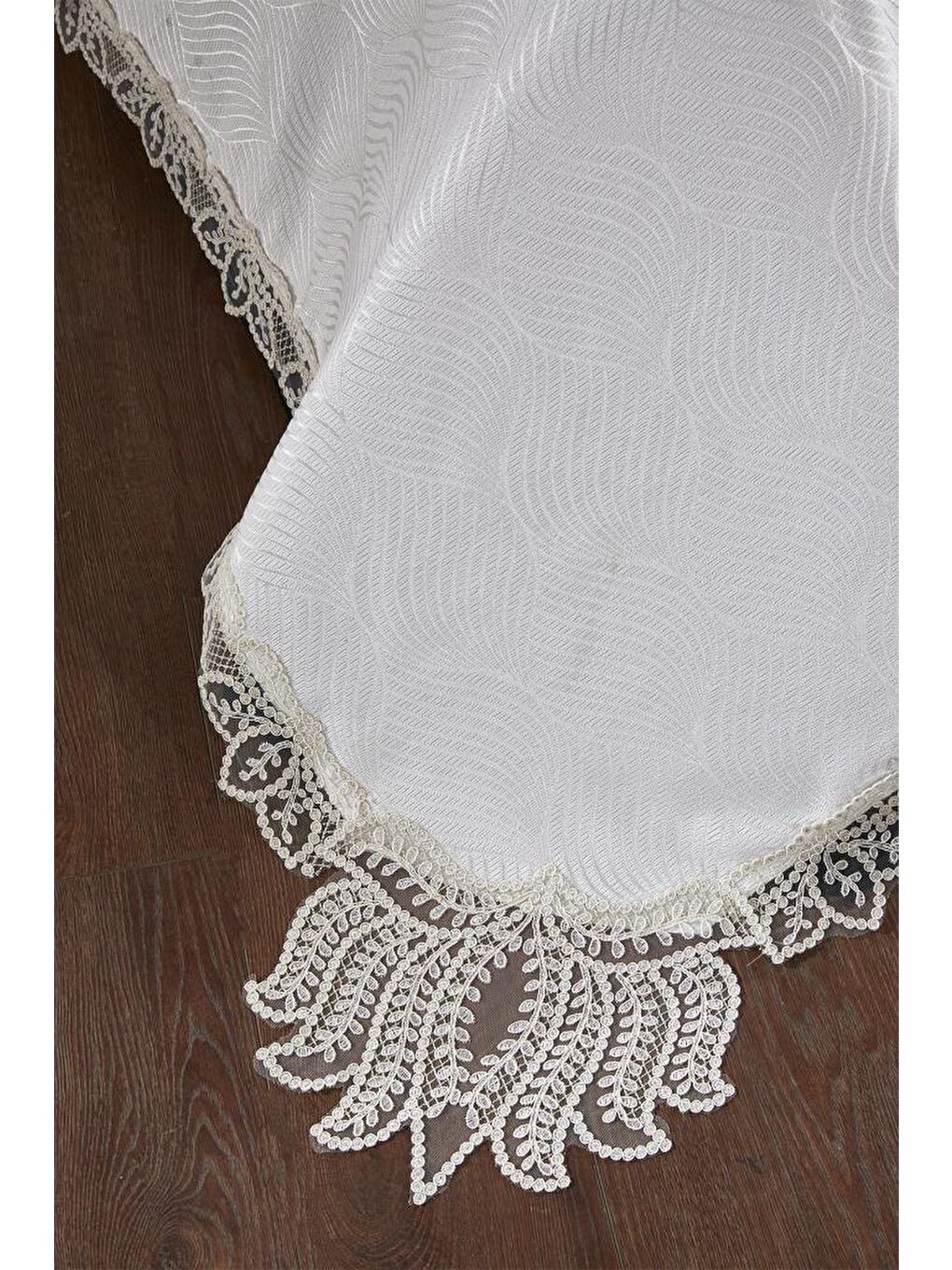 Karışık Fransız Dantelli Velmora Çift Kişilik Yatak Örtüsü 230x250 cm-3