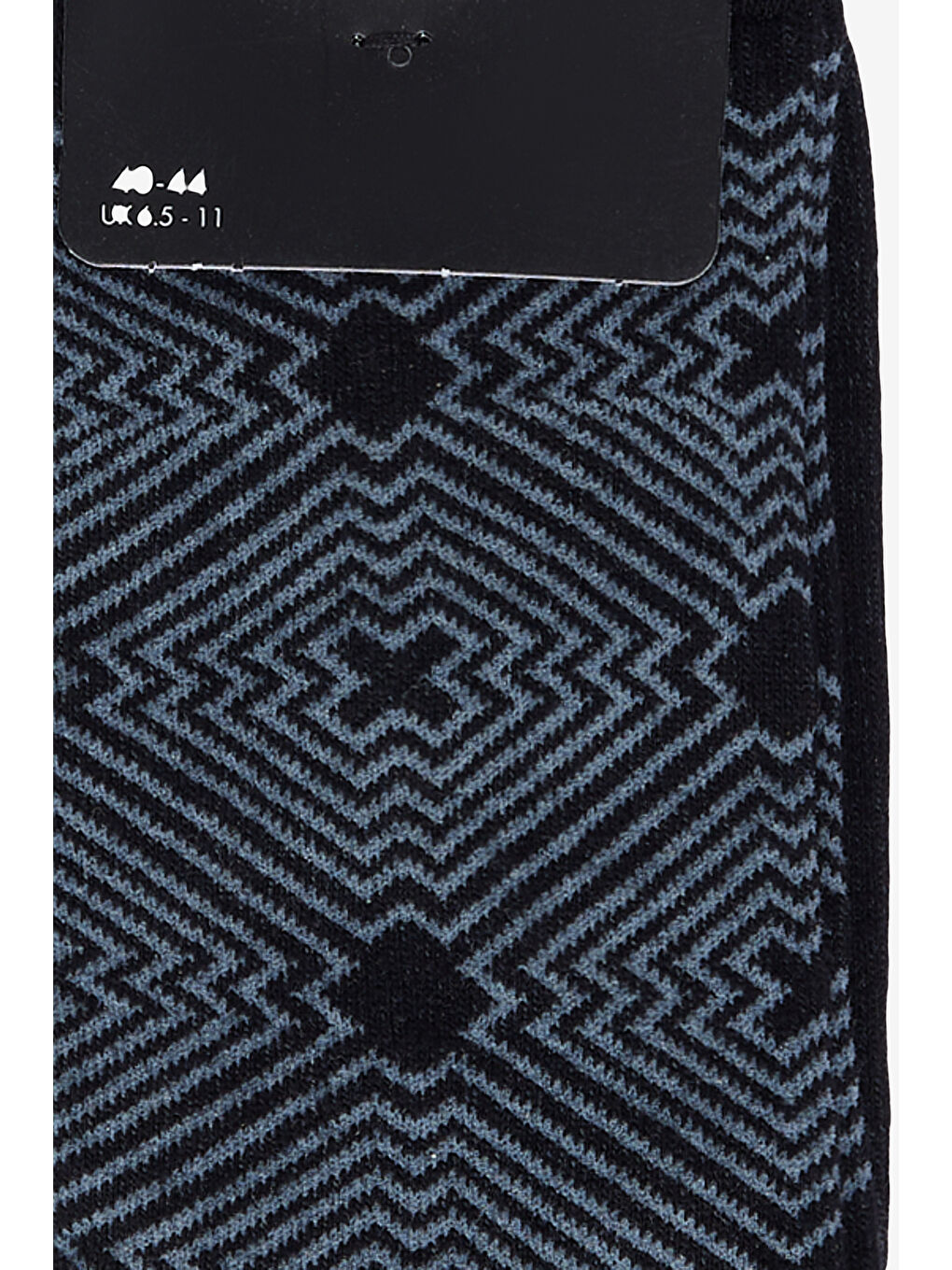 Erkek Siyah-Gri Desenli Soket Çorap-1