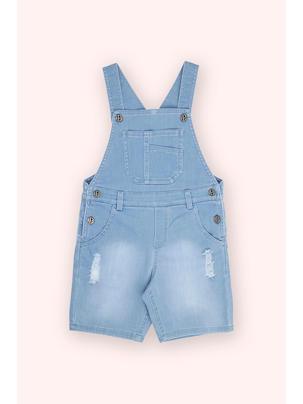 Erkek Çocuk Denim Salopet Lacivert-1