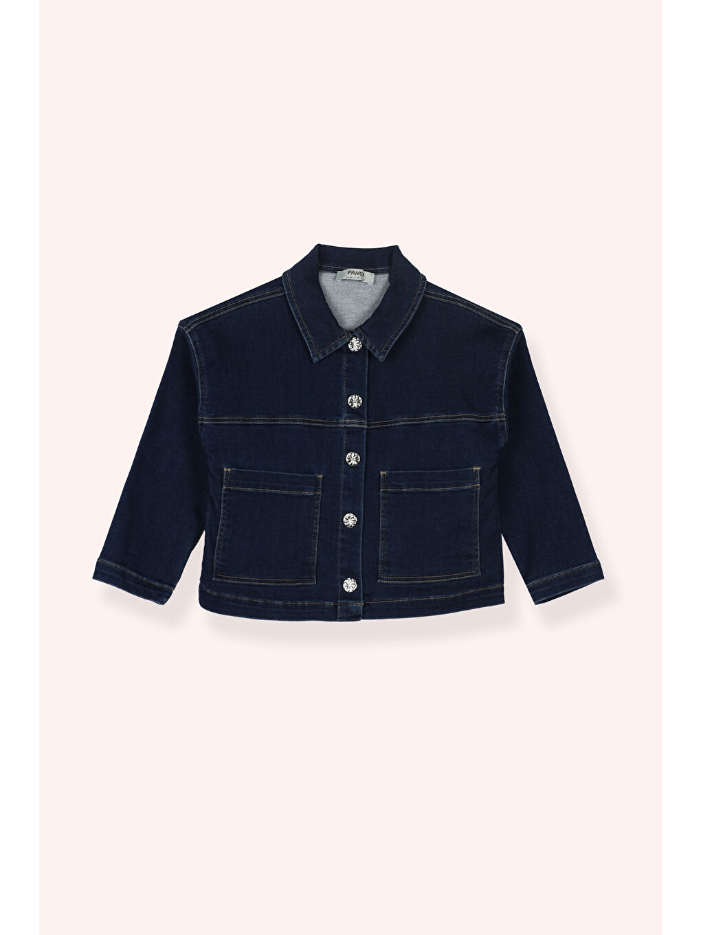 Kız Çocuk Denim Ceket Lacivert