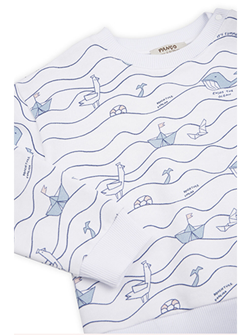 Erkek Çocuk Baskılı Sweatshirt Beyaz-3