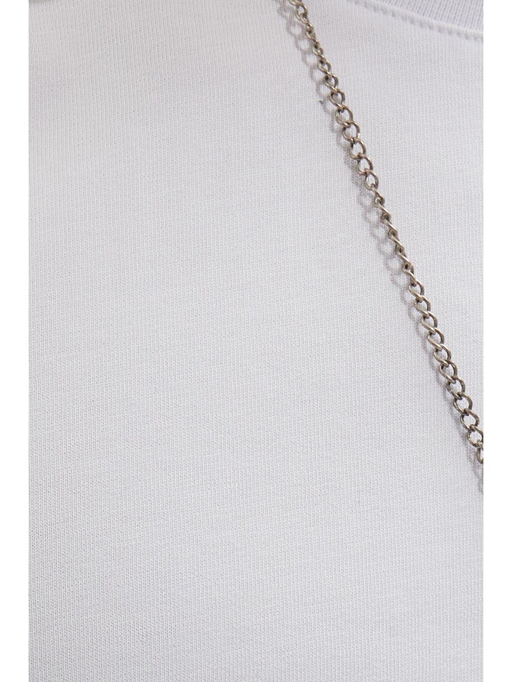 Erkek Regular Fit Klasik Kesim %100 Pamuk Bisiklet Yaka Beyaz Tişört-5