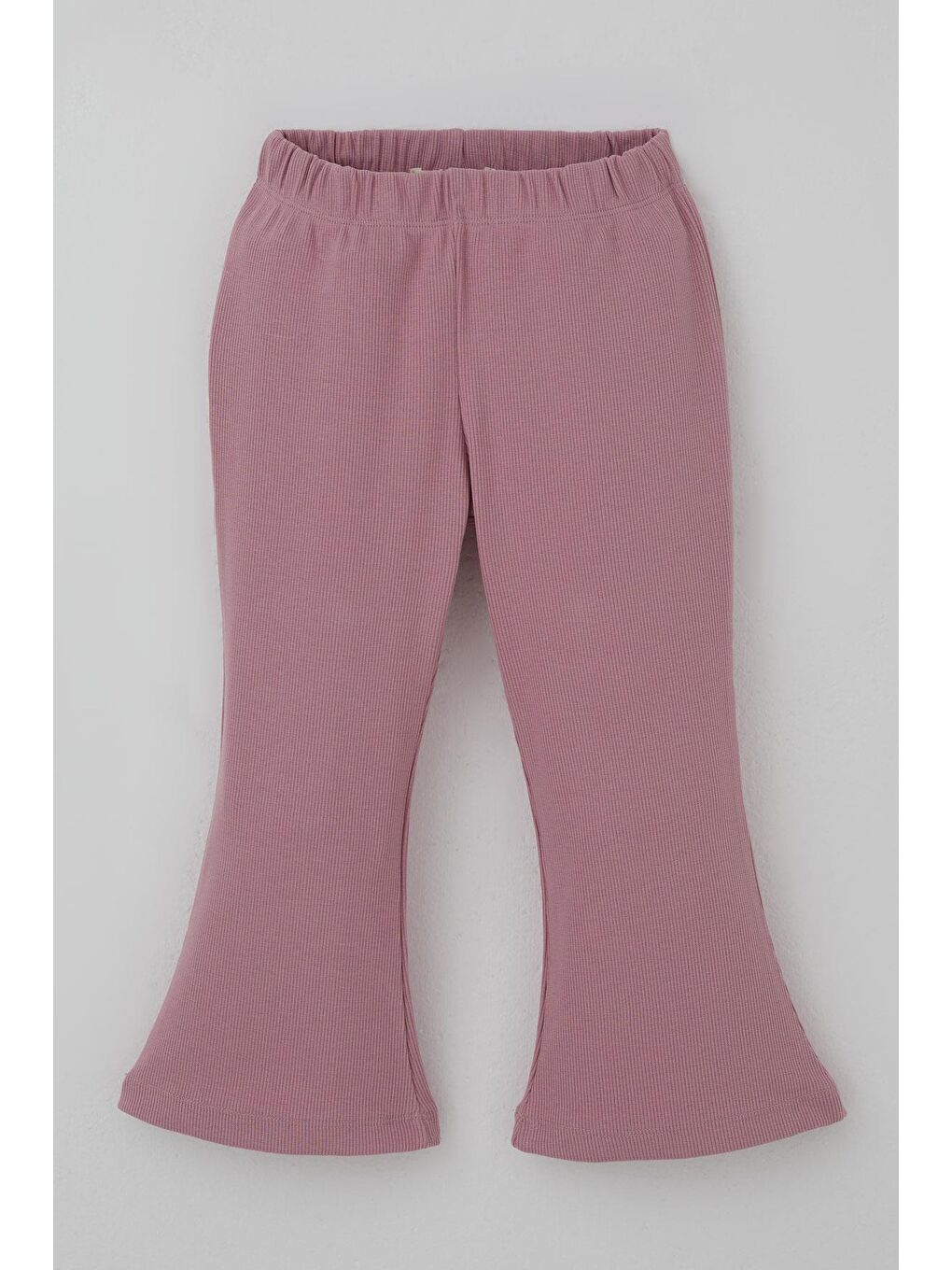 Ekru Kız Çocuk Taytlı Takım İspanyol Paça Çiçek Desenli Fiyonk Detaylı Krem (1.5-5 Yaş)-5