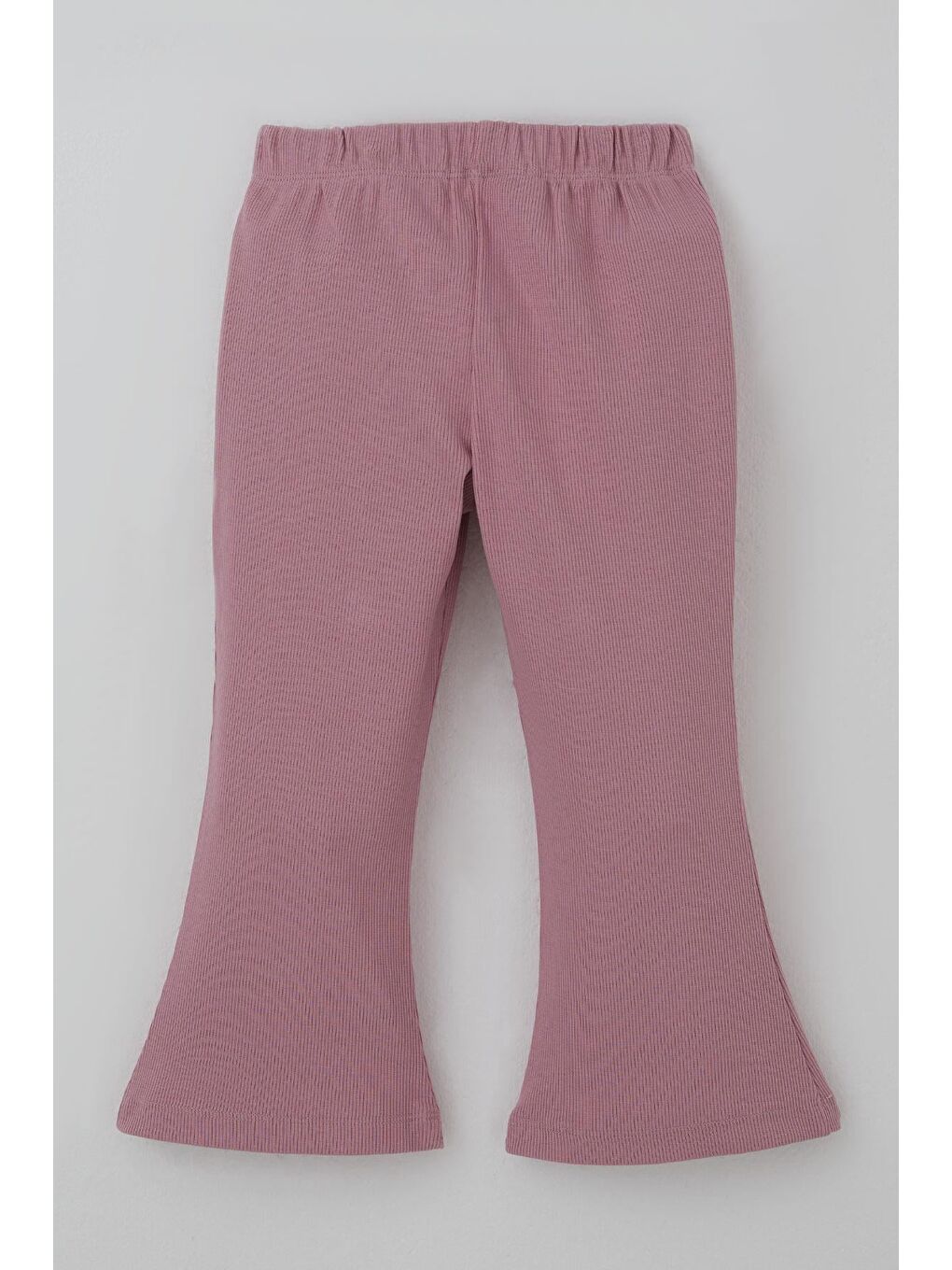 Ekru Kız Çocuk Taytlı Takım İspanyol Paça Çiçek Desenli Fiyonk Detaylı Krem (1.5-5 Yaş)-7