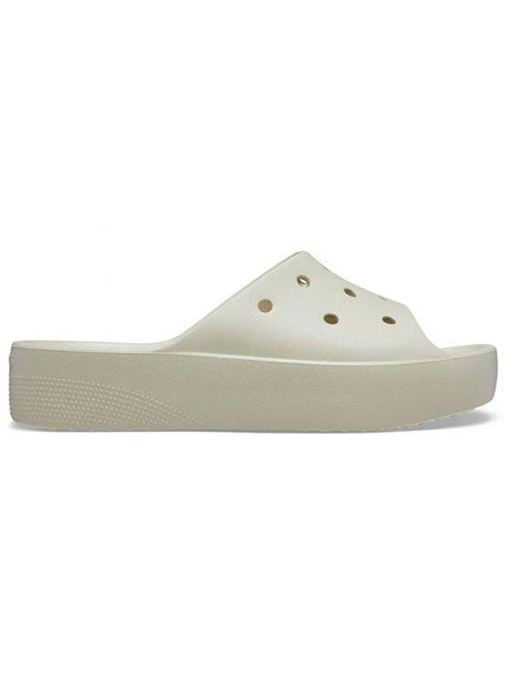 Crocs Bej Classic Platform Slide Kadın Terlik Bej 208180-2Y2