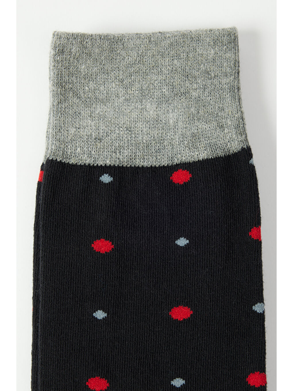 Erkek Siyah-Gri Desenli Soket Çorap-1