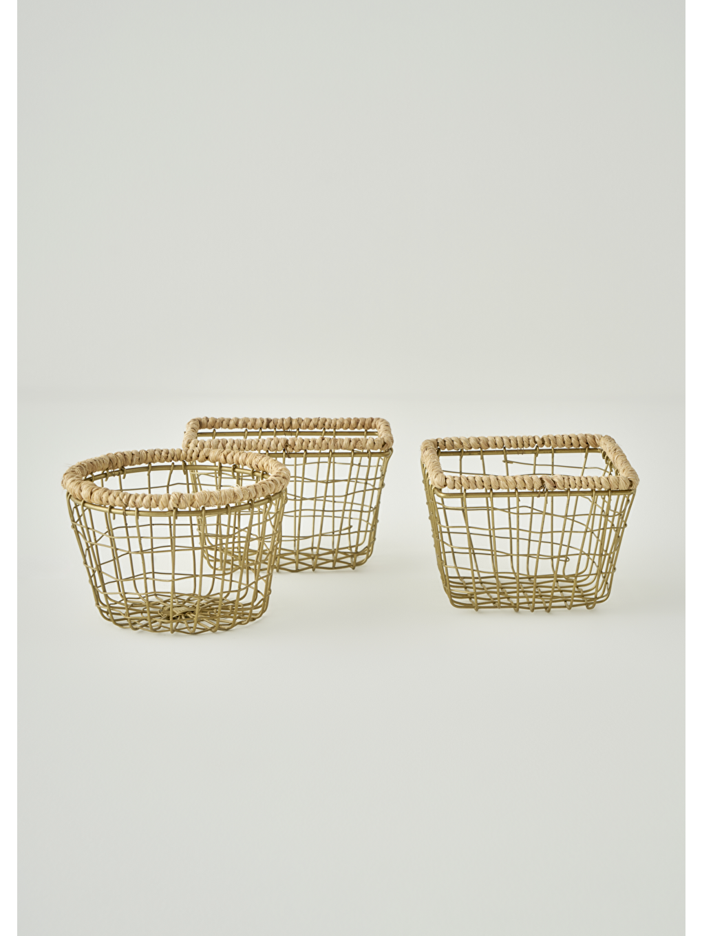 Sarı Fern Dikdörtgen Sepet Naturel (14x9,5x8 cm)-2