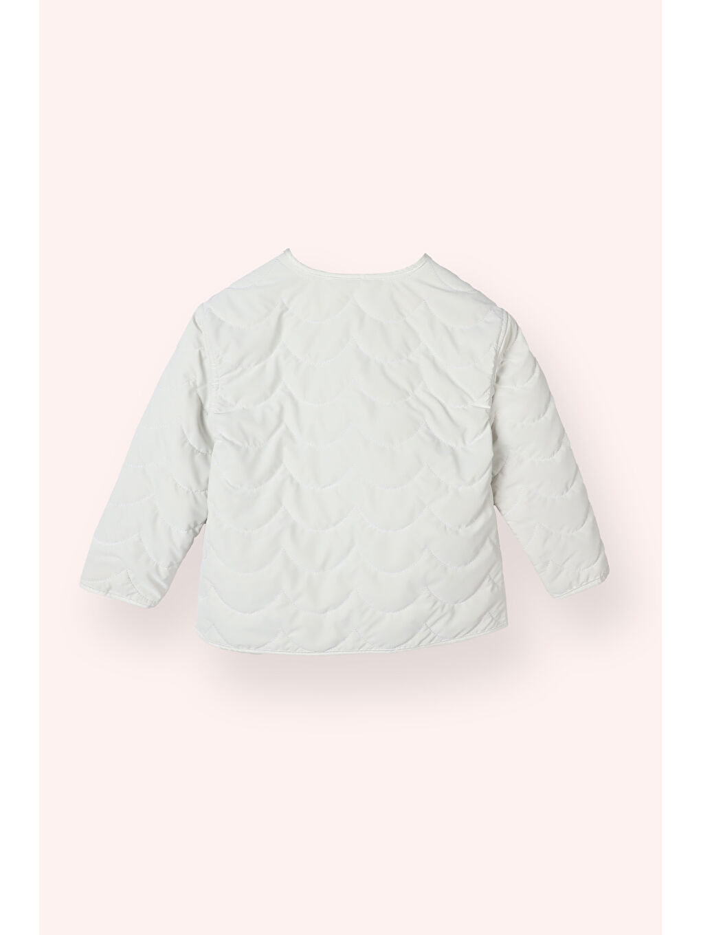 Kız Çocuk Çift Taraflı Mont Beyaz-4