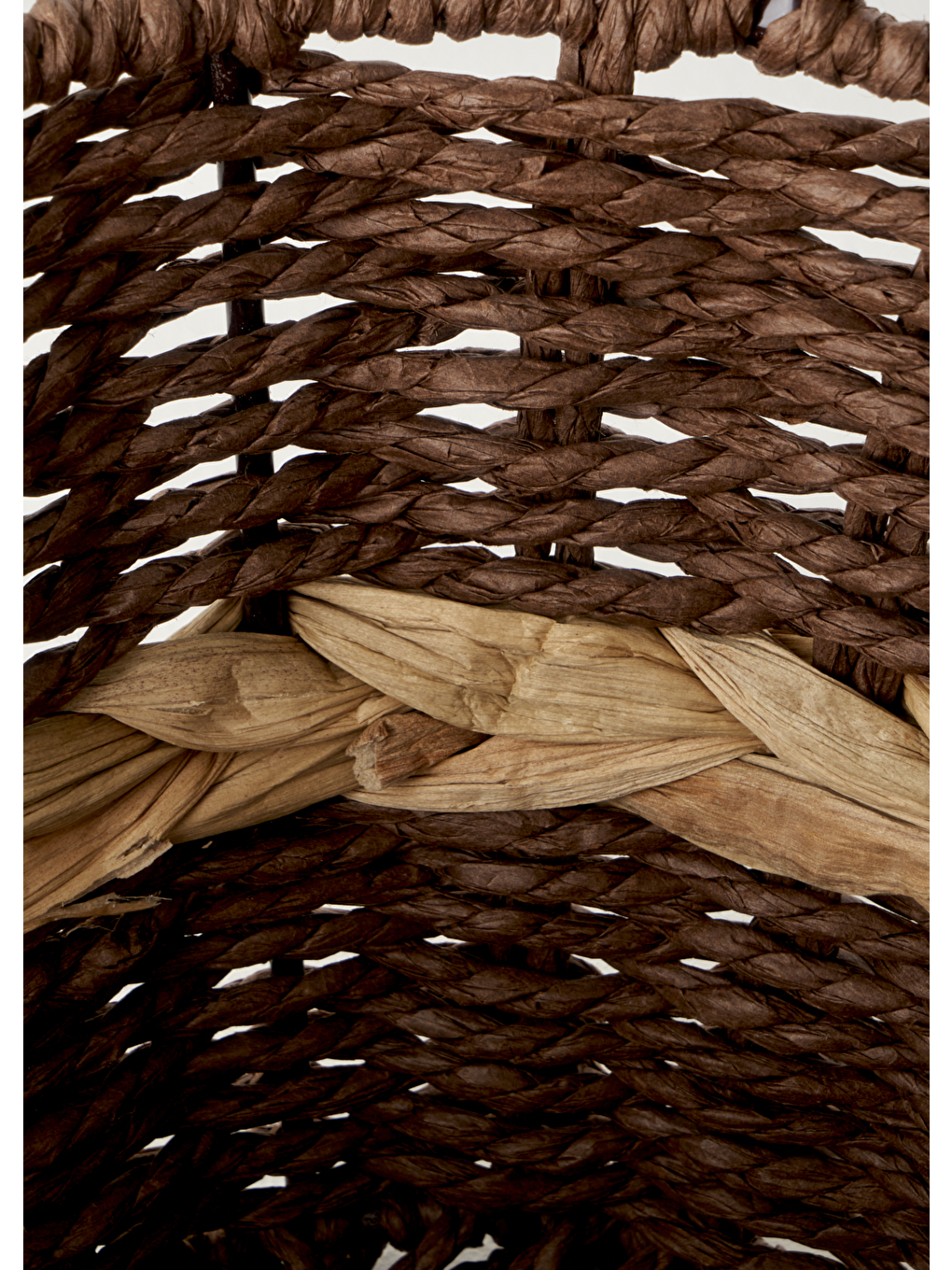 Bej Neroa Kulplu Sepet Naturel (34x28x23 cm)-2